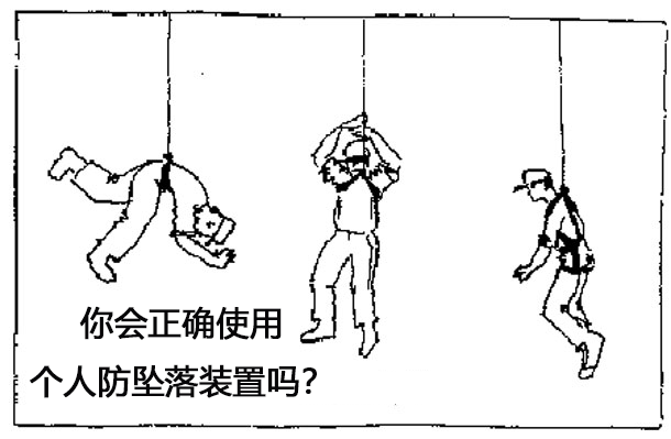 正确使用个人坠落防护装置